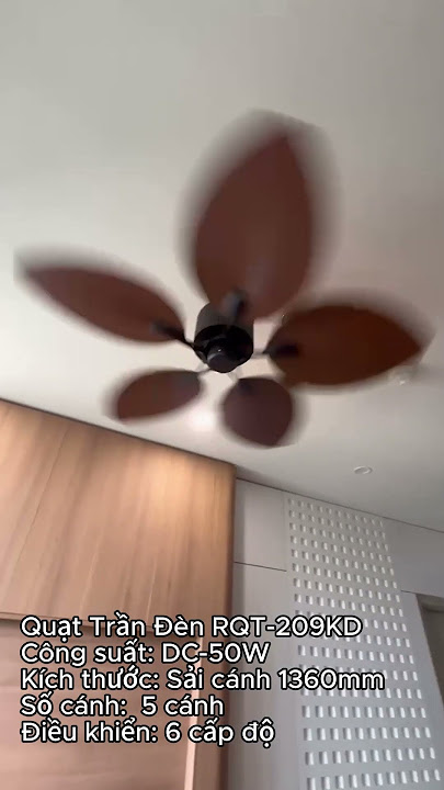 Quạt trần đền RQT 209KD tại Rovano