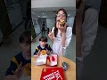 ミスタードーナツで対決！Rock Paper Scissors Food Challenge🤤✨#Shorts