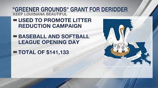 Organization awards DeRidder grant for litter, waste reduction event