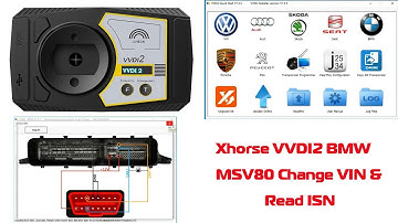 Xhorse VVDI2 Change BMW MSV80 VIN and Read ISN  OBDII365
