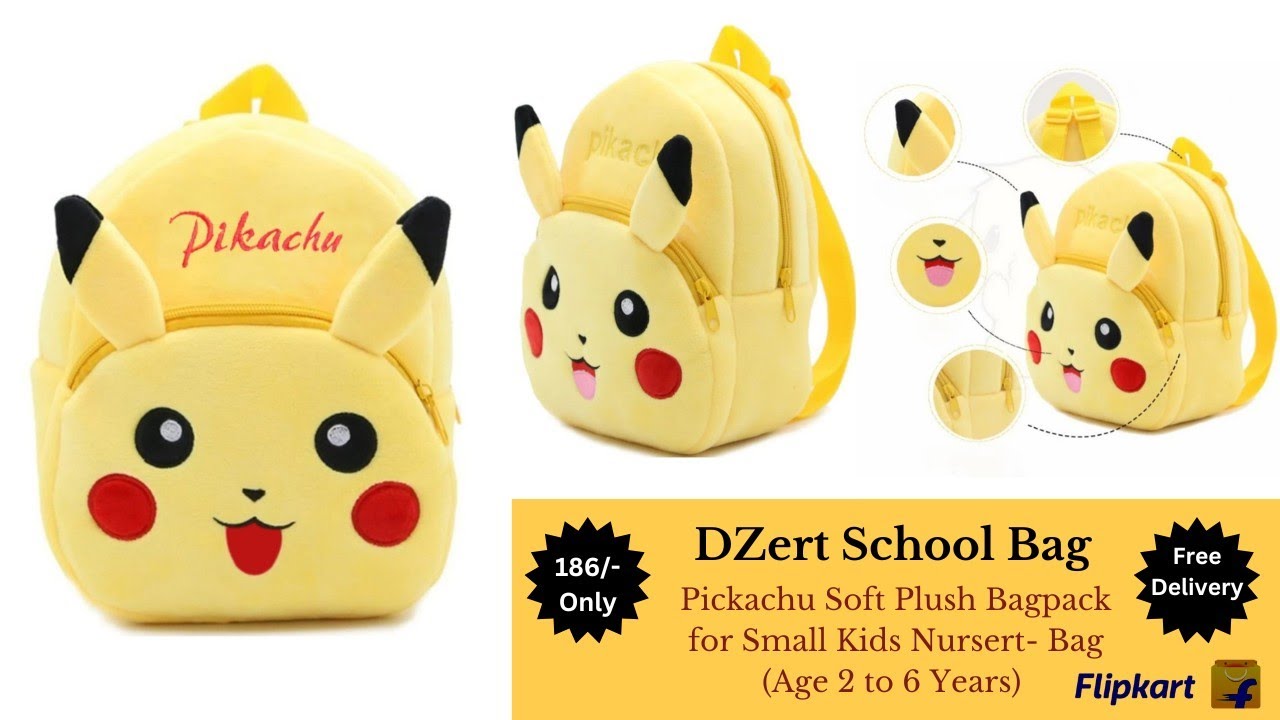 Buy DZert Minnie Kids Bags for School 10Ltr Baby/Boys/Girls Velvet Backpack  (Pink) Online at desertcartOMAN
