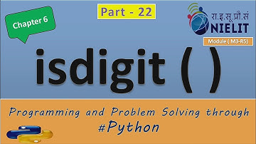 #22 #olevel #ALevel #Chapter6 #function isdigit() function on #string in hindi with example