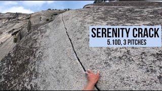 The Best or Worst 5.10 rock climb in Yosemite Valley?  Serenity Crack 5.10d