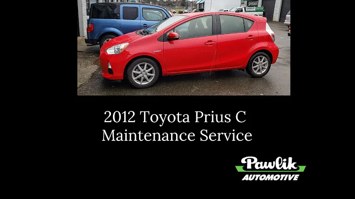 2012 Toyota Prius C, Maintenance Service