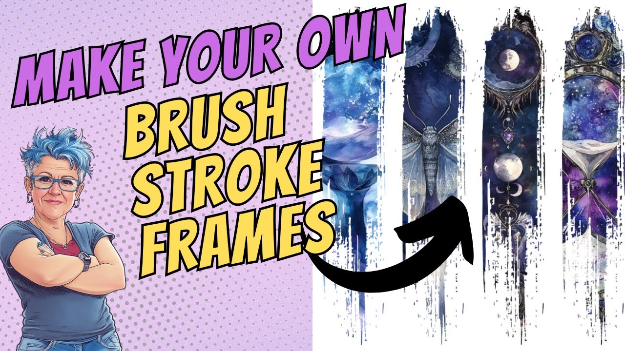 Make Your Own Brush Stroke Frames For Canva