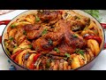 طبخ الدجاج مع الباذنجان بهذة الطريقة الفخمة يجعلها لذيذة جداً! Cooking chicken and eggplant recipe