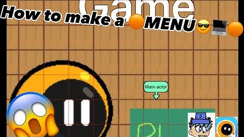 How to make a menu in julians editor
