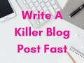 How To Write A Blog Post [2021] 10 Recommended Blogging Tips for Beginners