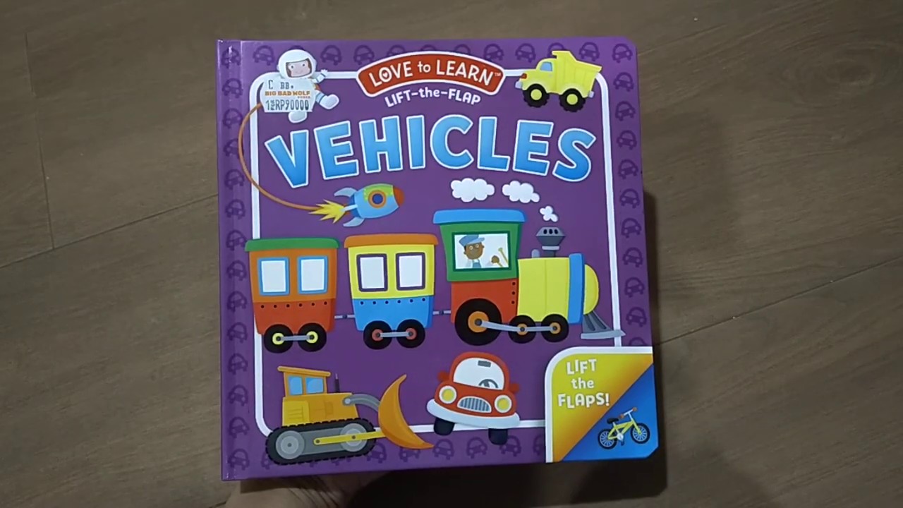 Love to learn vehicles liftbtue flap board book 