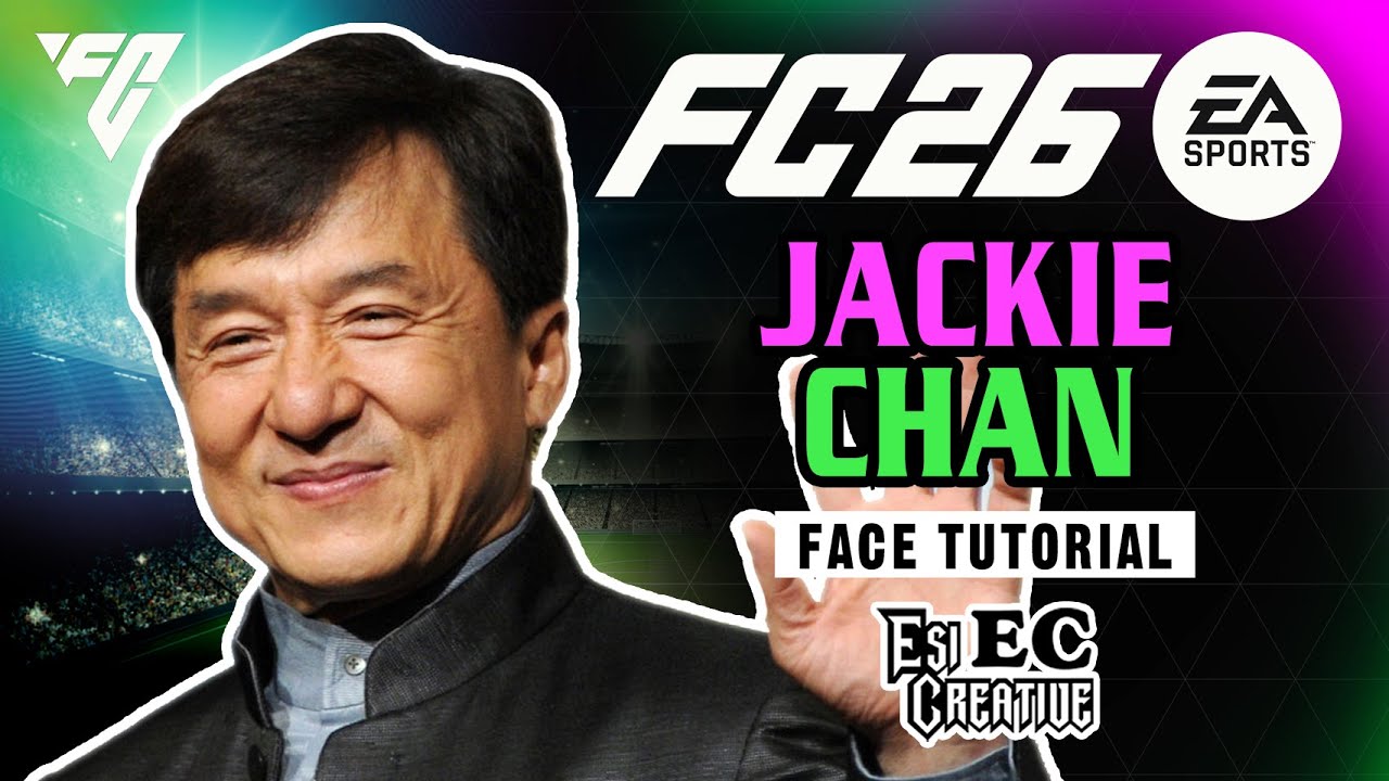 Jackie Chan face tutorial creation EA FC 26 clubs and career mod.
