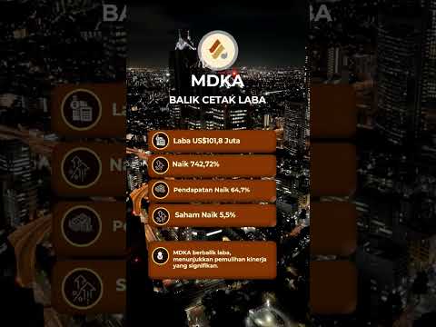MDKA Balik Cetak Laba! Naik 742% 🚀 | Saham MDKA