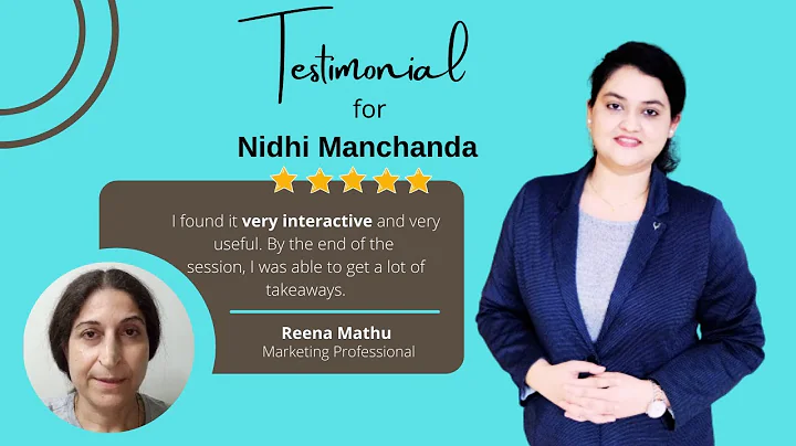 Testimonial for Nidhi Manchanda (Corporate Trainer...