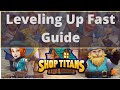 Shop titans fast leveling up guide level to 30 real quick