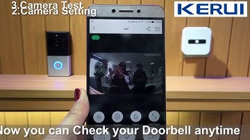 [Video Doorbell] KERUI Tuya Smart Life Wireless WiFi Video Home Security Night Vision Camera
