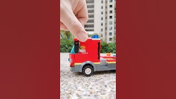 Thumbnail of Don't worry, there's a Lego fire truck to save you #lego #firetruck #funny #family #shorts