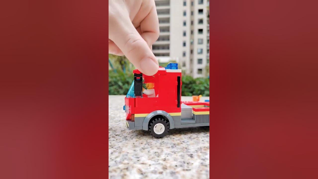 Don't worry, there's a Lego fire truck to save you #lego #firetruck #funny #family #shorts Don't worry, there's a Lego fire truck to save you #lego #firetruck #funny #family #shorts