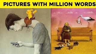 Sad Illustrations About Society One Picture Million Words Deep Meaning Pictures