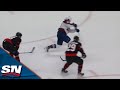 Alex Newhook Undresses Lassi Thomson Before Roofing Puck On Anton Forsberg