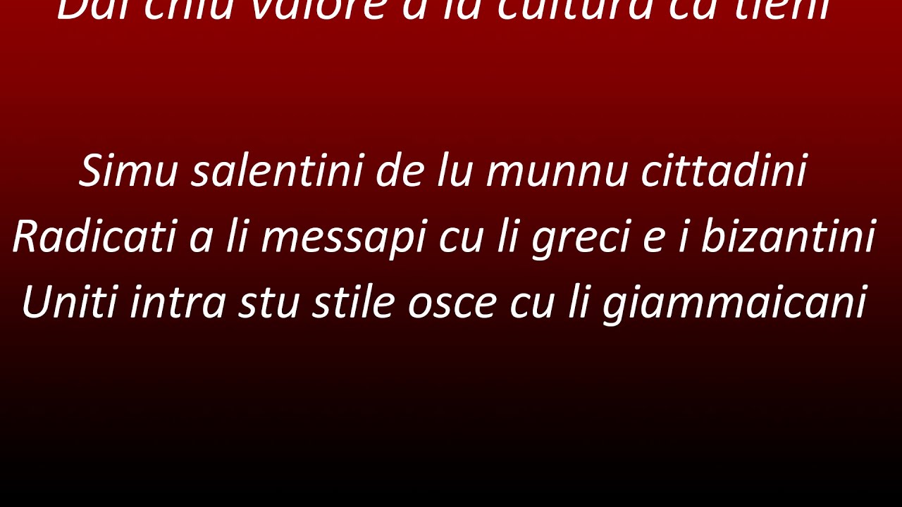 Le Radici Ca Tieni Testo Italiano