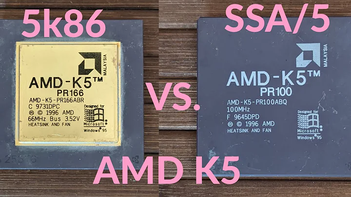 AMD K5 vs. Intel Pentium: 90MHz比較測試