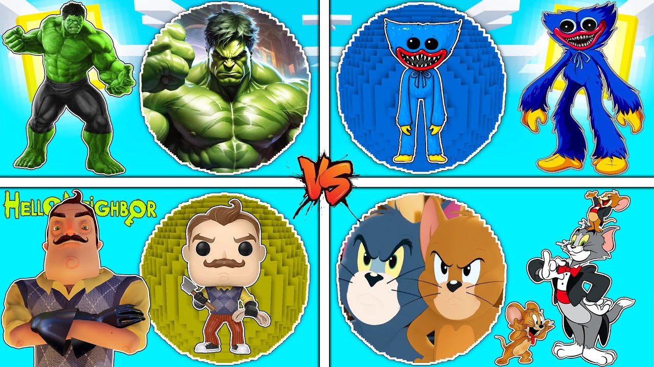 فلم ماين كرافت : كوكب عائلة هالك ضد توم وجيري ضد بوبي ضد الجار !!؟ 🔥😱