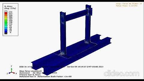 Abaqus - Steel Frame Stress Analysis