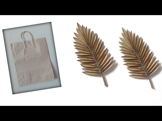 How Make Cardboard Paper Leaves,DIY Home Decor Ideas , Paper Leaves , Arts  & Crafts : r/papercrafting