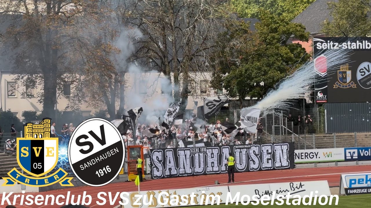 SV Eintracht Trier - SV Sandhausen | Pyroshow, Choreo & gute Stimmung bei immer größerer SVS Krise