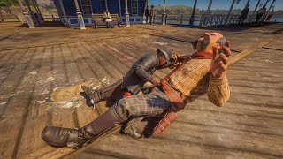 RDR2 Melee Most Brutal Kills Compilation - Funny &amp; Brutal Moments - Funny Ragdolls - V125