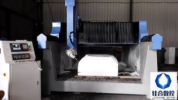 Big size z axis 800mm 4 axis styrofoam cnc working videos
