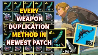 Easiest Weapon Duplication Patch 1.1.2. in Zelda Tears of the Kingdom | EVERY SINGLE DUPE METHOD