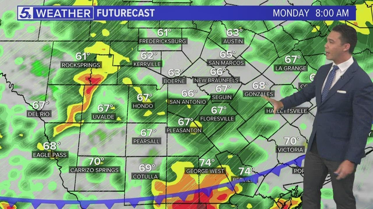 Scattered showers in store with next cold front - YouTube