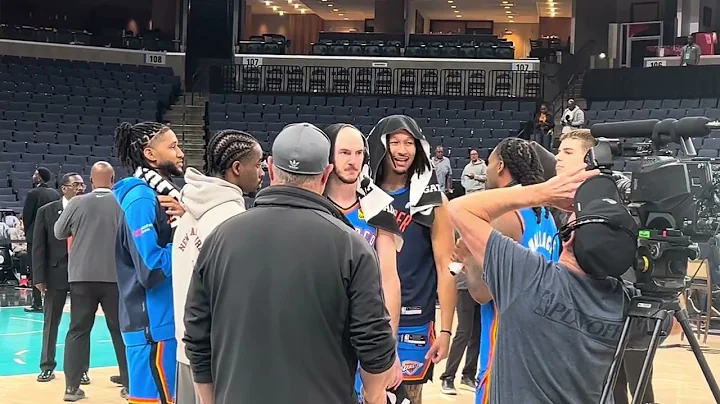 Grizzlies fans HECKLE Alex Caruso + Thunder during Walk-Off Interview | Game 3 Postgame