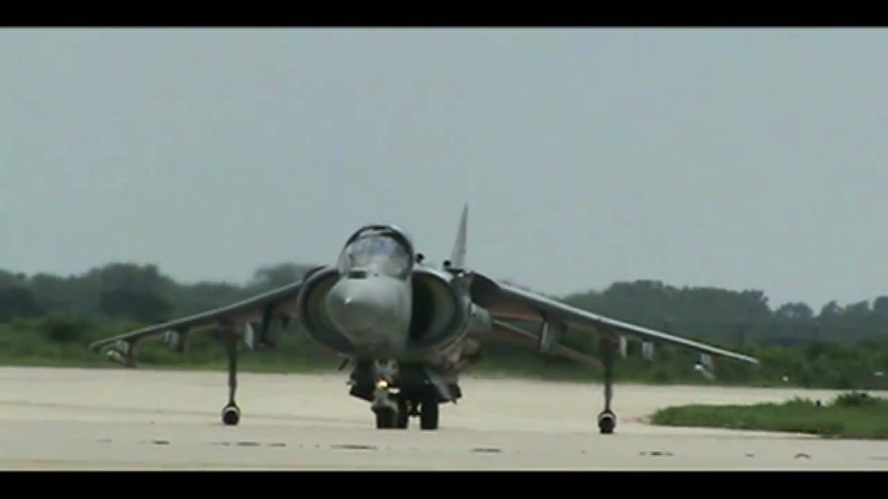 USMC AV8B Harrier Flight demonstration YouTube