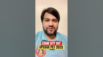 UPSSSC PET 2025 EXAM CITY STATUS OUT 🔥 PET 2025 ADMIT CARD #upsssc #upssscpet #ssggurukul