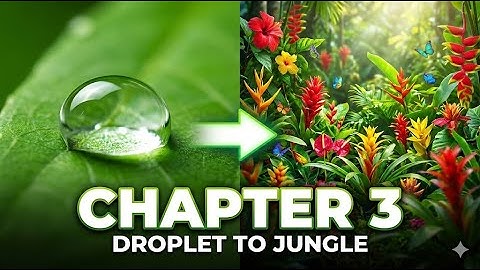 A whole world inside a drop 💧🌿 (Watch the bloom)