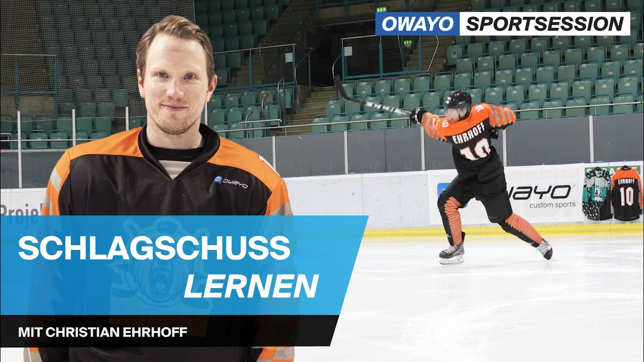 Schlagschuss Eishockey: Slapshot lernen und verbessern | owayo sportsession