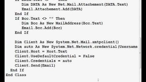 Visual Basic 2010 Make an E-mail sender