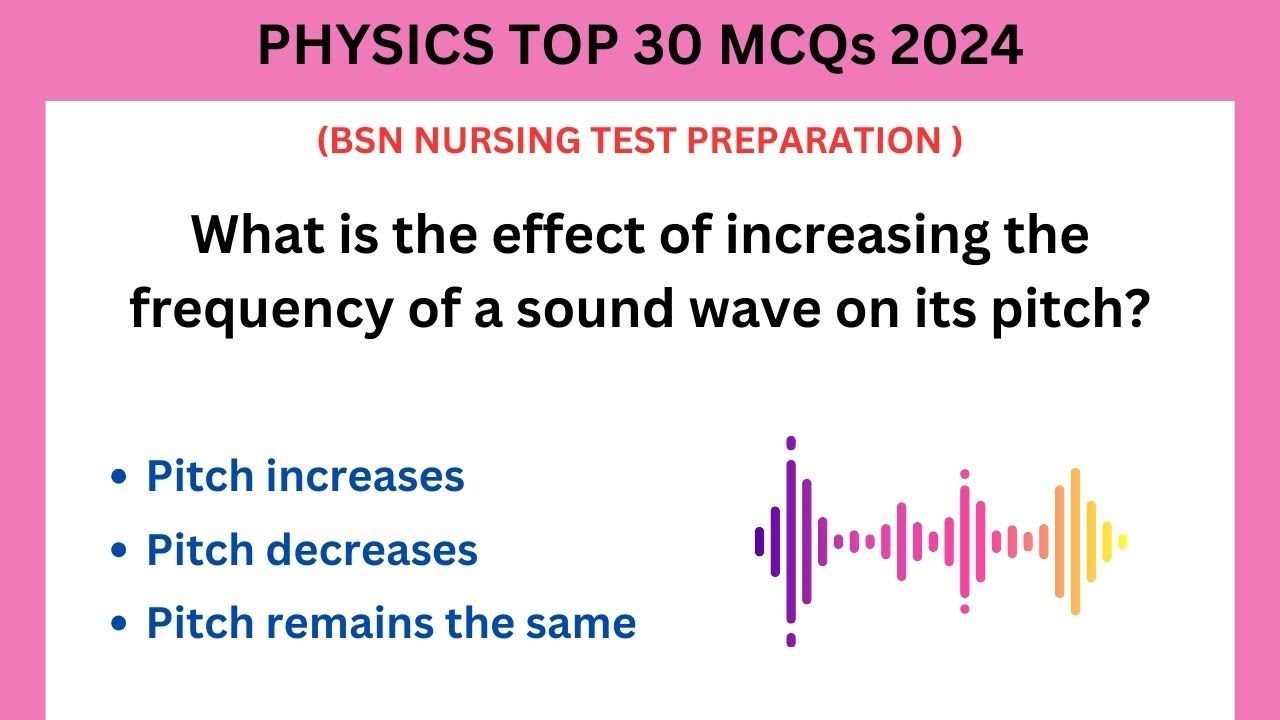 Comprehensive Physics MCQs for BSN Entry Test 2024 || Lesson 25 