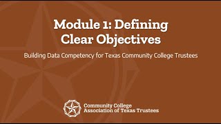 Module 1: Defining Clear Objectives