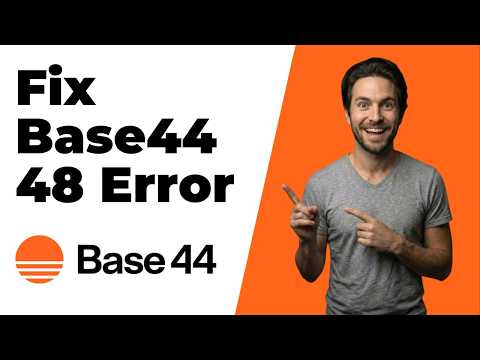 Fix Base44 48 Error (Quick Troubleshooting Guide)
