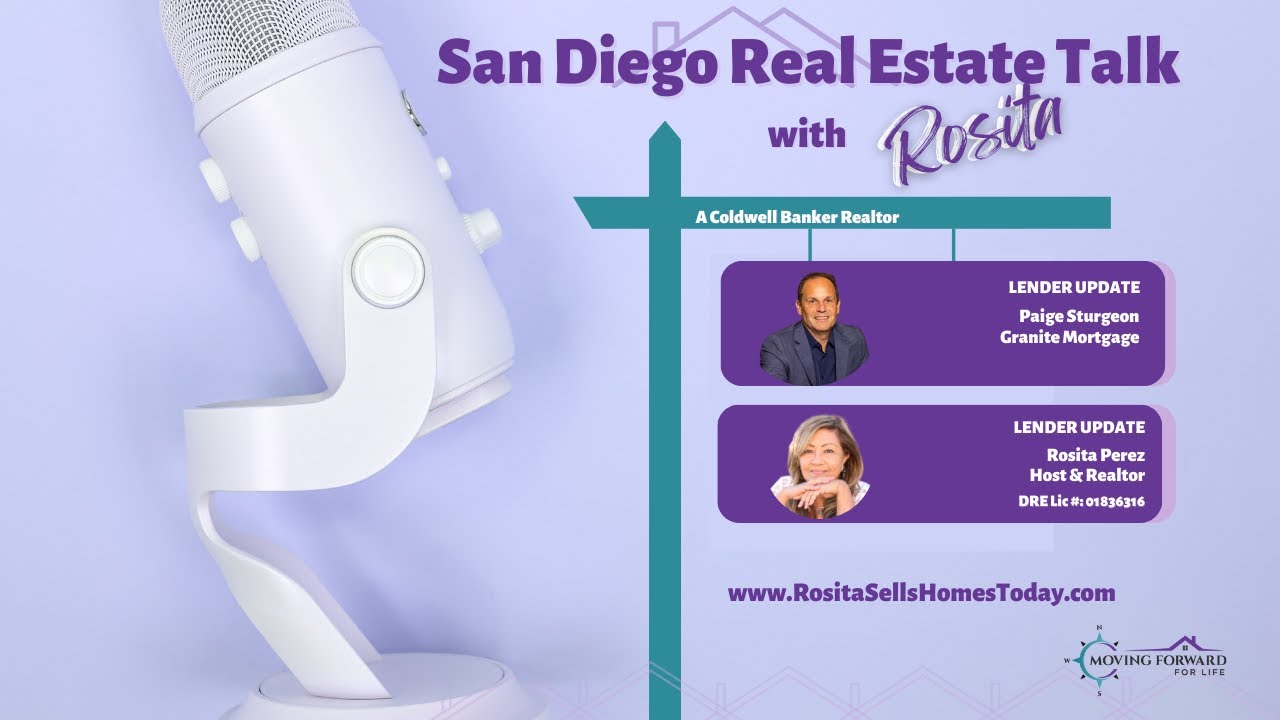 San Diego Real Estate Talk with Rosita July Lender Update YouTube