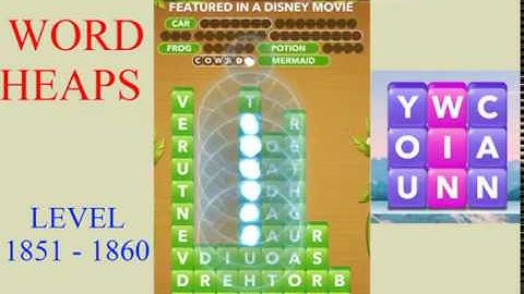 Word Heaps Level 1851 - 1860 | All Answers | Walkthrough