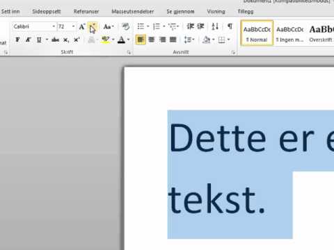 Word - Redigere tekst