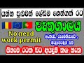 prothugal job seeker visa in sinhala @max9813