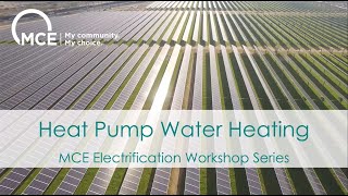 Electrification Workshop: Heat Pump Water Heating