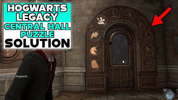 HOGWARTS LEGACY CENTRAL HALL PUZZLE DOOR SOLUTION