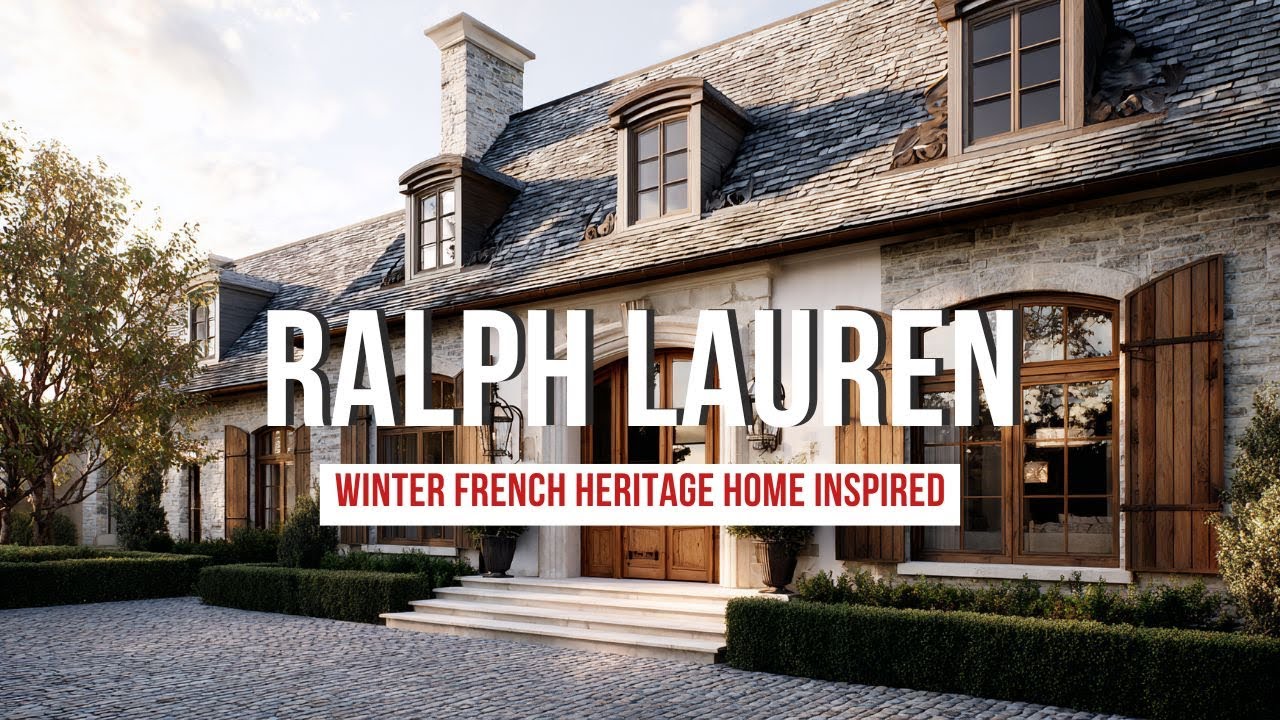 Зимний дом во французском стиле, вдохновленный изысканным деревенским стилем Ральфа Лорена