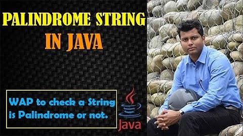 Program to Check a String is Palindrome or Not in Java in Hindi || Palindrome String in Java