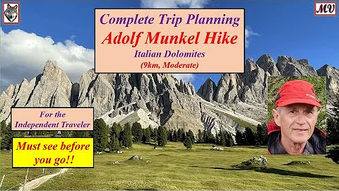 Adolf Munkel Hike (9km, Moderate) Italian Dolomite...